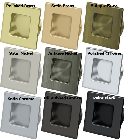 2-3/4 Inch Heavy Duty Square Flush Pull, Deltana FPS234