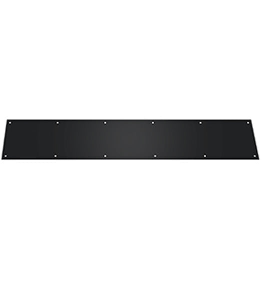 Black 6 Inches Wide and 34 Inches Long Stainless Steel Kick Plate, Deltana KP634U19