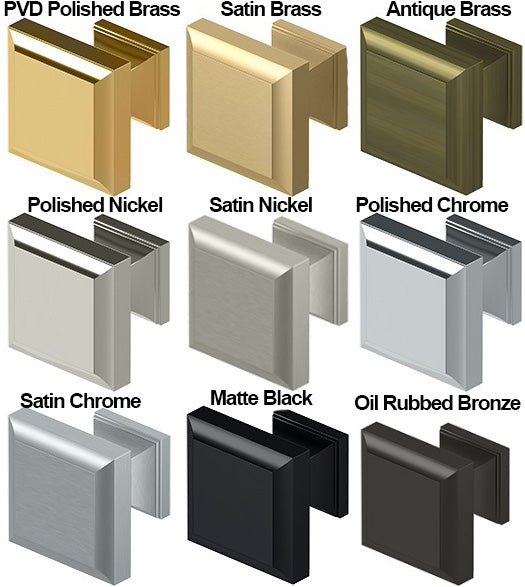 1-3/16 Inch Square Cabinet Knob, Deltana KS10