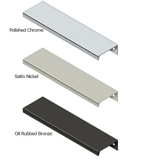 Medium Modern Hidden Cabinet Pull, Deltana MP578