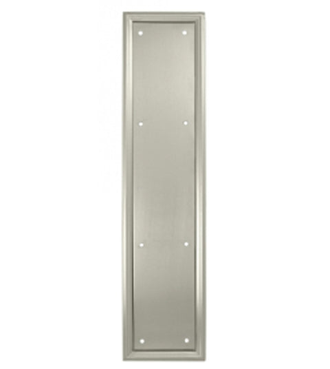 Heavy Duty 3.5 x 20 Push Plate, Solid Brass, Deltana PP2281
