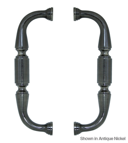 Doorware.com Solid Brass 6 Inch Shower Door Pulls, Pair, Deltana S-DP675