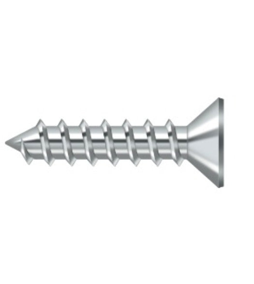 Flat Head Stainless Steel Wood or Sheet Metal Screws #12 Box of 100, Romstel SMSPF12SS