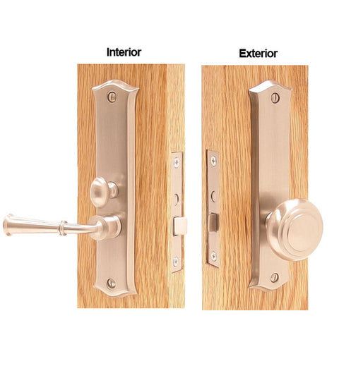Decorative Screen Door Mortise Lock Set, Deltana SDL688