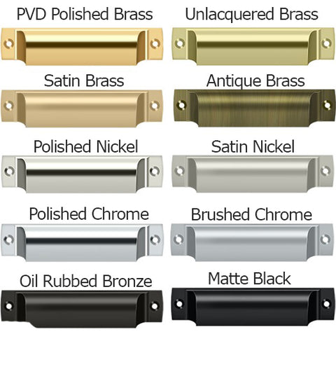 4 Inch Modern Rectangular Cup Pull, Deltana SHP40