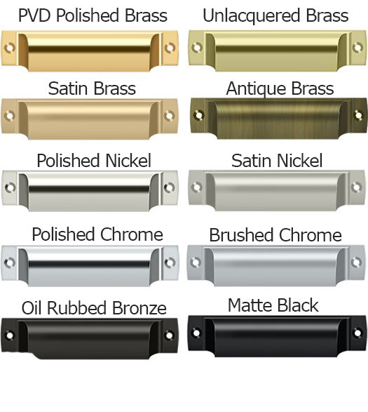 4 Inch Modern Rectangular Cup Pull, Deltana SHP40