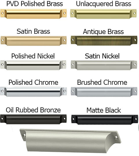 7 Inch Modern Rectangular Cup Pull, Deltana SHP70