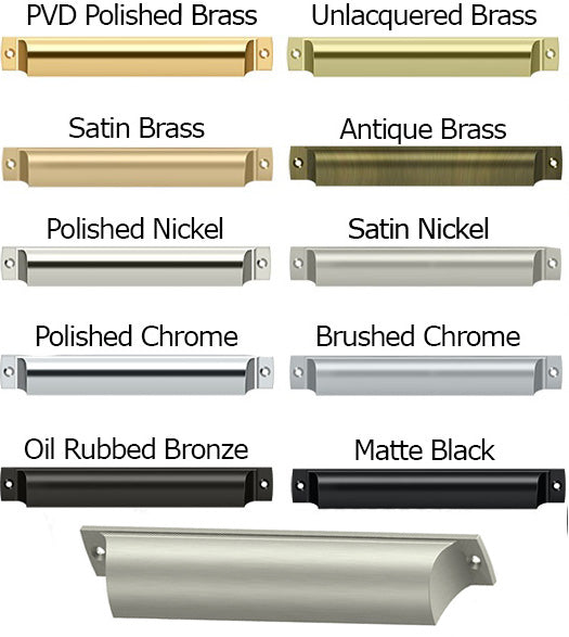 7 Inch Modern Rectangular Cup Pull, Deltana SHP70