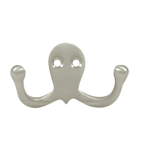 Solid Brass Double Wall Hook, Deltana WDH15