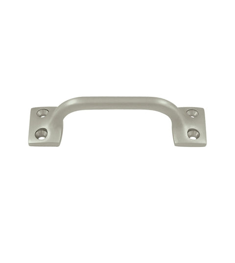 Solid Brass 4 Inch Early American Cabinet Pull, Deltana WP026