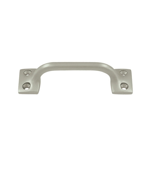 Solid Brass 4 Inch Early American Cabinet Pull, Deltana WP026