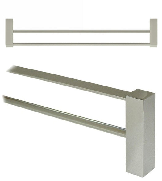 24 Inch Modern Value Double Towel Bar, Deltana ZA2006/24