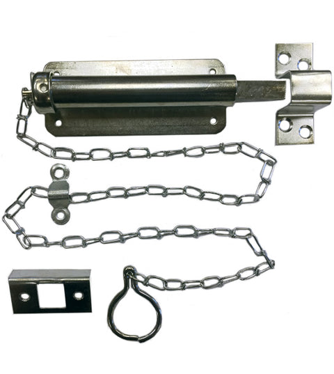 Spring Loaded Pull Chain Bolt, Don-Jo 1540-CP