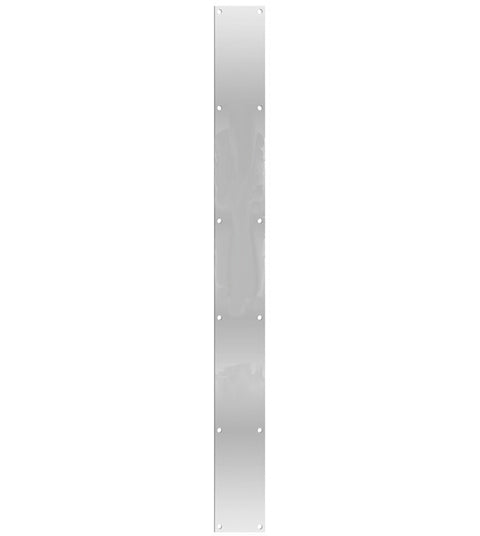 3.5 x 48 Long Satin Stainless Steel Push Plate, DJO-PP-3.5x48-630