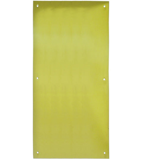 8 x 16 Polished Brass Push Plate
