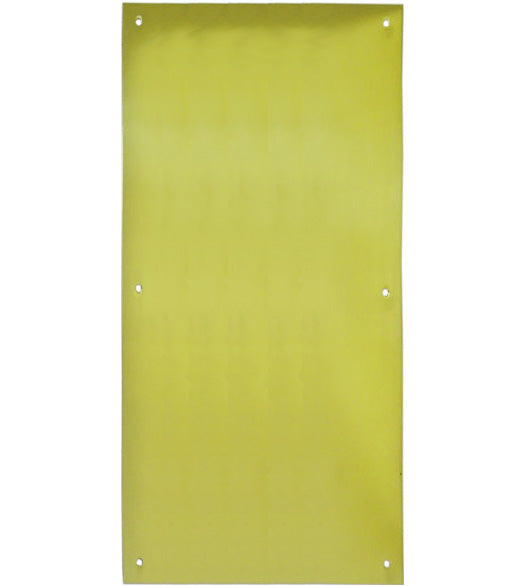 8 x 16 Polished Brass Push Plate