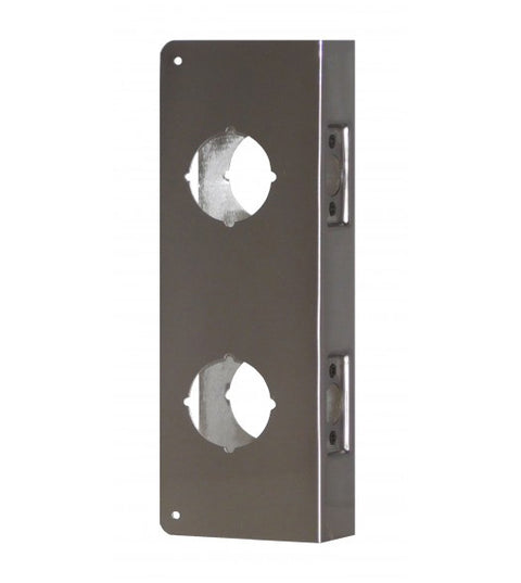 4 Inch Center to Center Double Lock for 2-3/4 Backset Wrap Around Plate, Don-Jo 943-CW