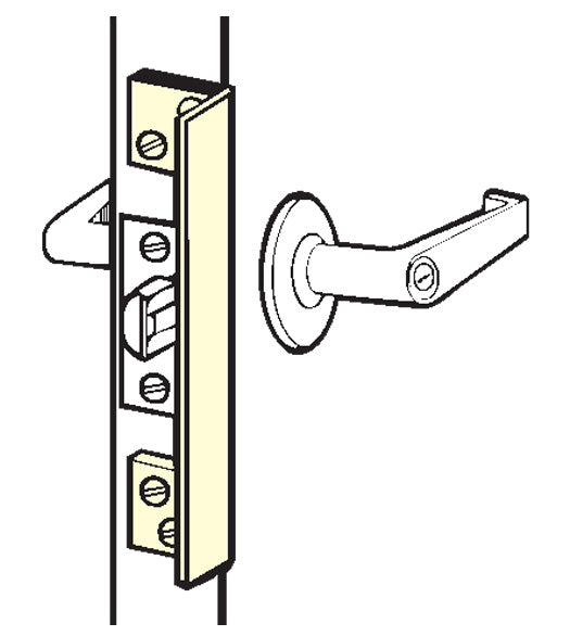 Outswinging Door 6 Inch Angle Plate Latch Guard, Don-Jo ALP-206