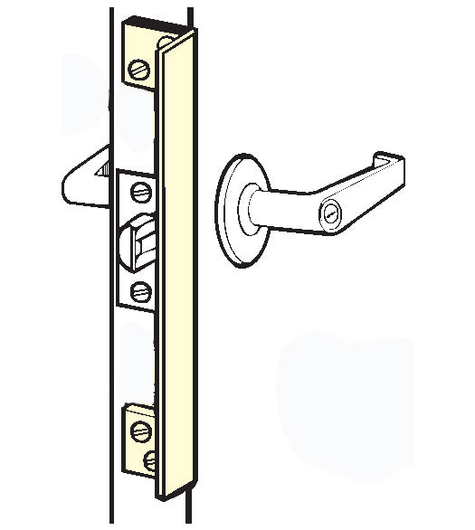 Outswinging Door 10 Inch Angle Plate Latch Guard, Don-Jo ALP-210