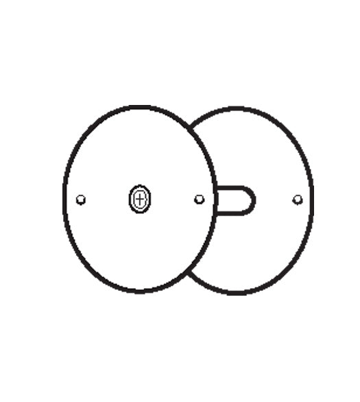 2-1/8 Bore Hole Filler Plate, Don-Jo BF-161