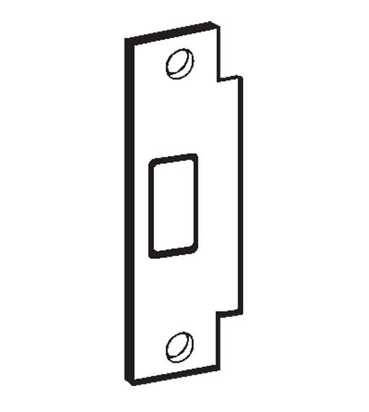 ANSI Stainless Steel Deadbolt Strike Plate, Don-Jo BFD-2-630