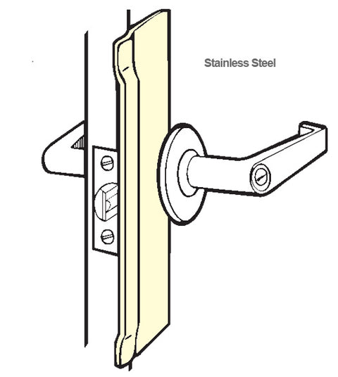 10 Inch Stainless Security Latch Guard Plate, Don-Jo BLP-110-630