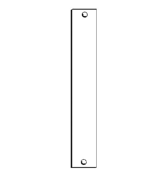 8 x 1.25 Inch Mortise Filler Plate, Don-Jo EF-86