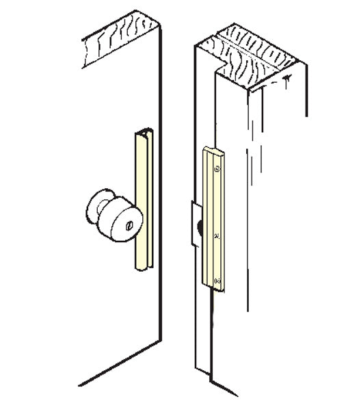 6 Inch Inswing Door Security Latch Guard, Don-Jo ILP-206