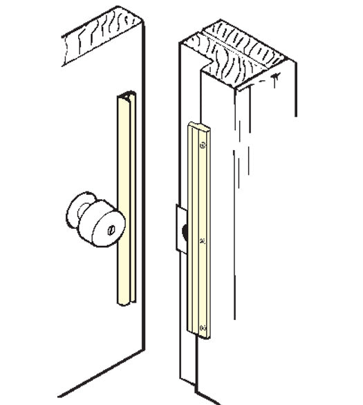 12 Inch Inswing Door Security Latch Guard, Don-Jo ILP-212