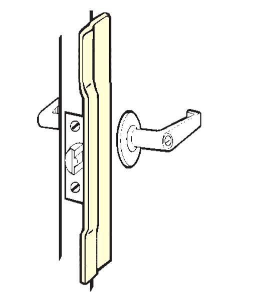 10 Inch Narrow Latch Guard Plate, Don-Jo NLP-210