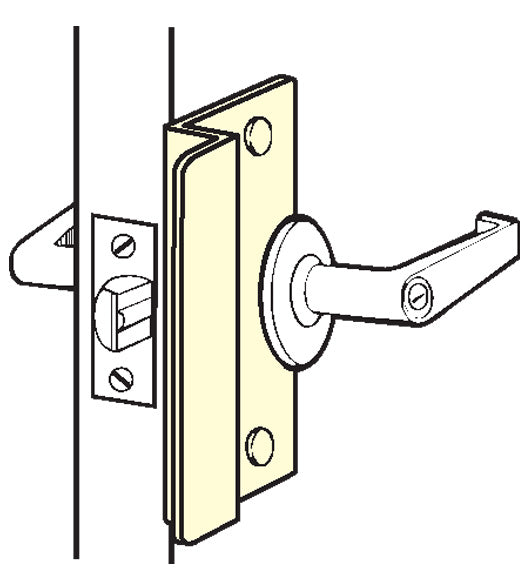 7 Inch Security Latch Guard Plate, Don-Jo OSLP-107