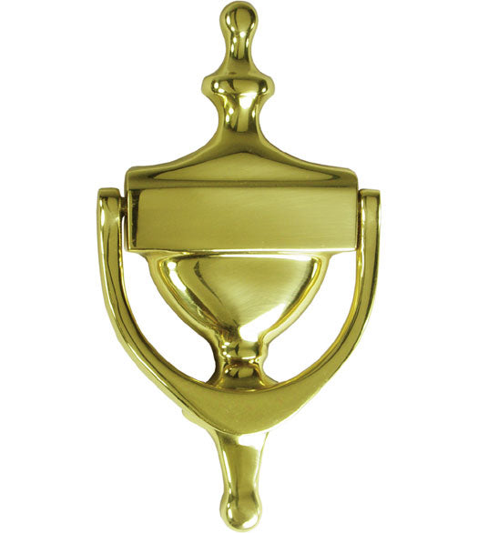 Solid Brass Victorian Door Knocker, Deltana DK7356