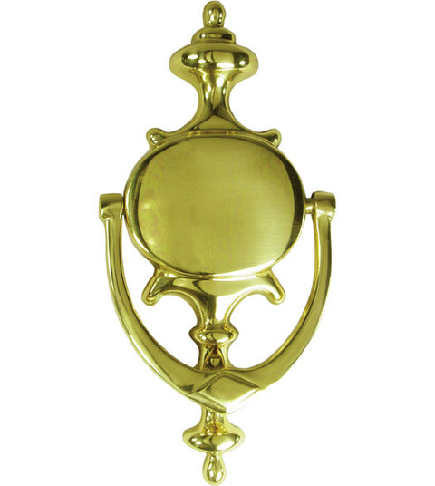 8-1/2 Inch Solid Brass Imperial Door Knocker, Deltana DK854
