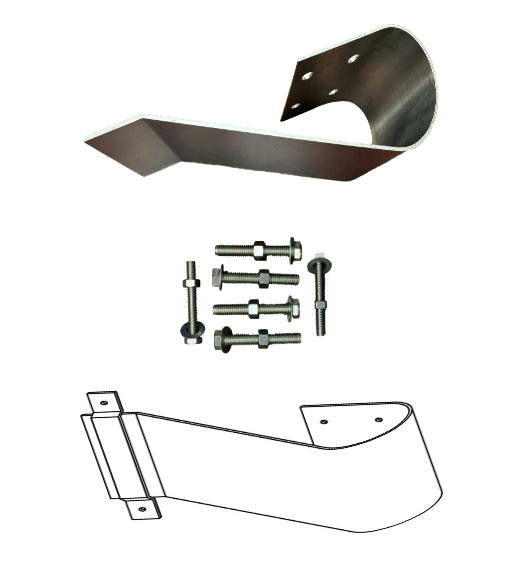 19 x 8 Stainless Steel Bumper Guard, DWD B170-19-630
