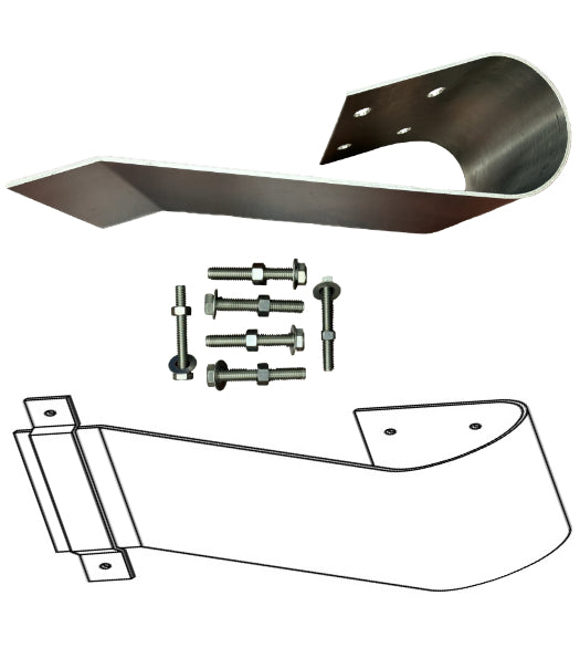 32 x 8 Stainless Steel Bumper Guard, DWD B170-32-630