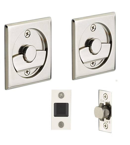 Double Thumbturn Square Pocket Door Lock