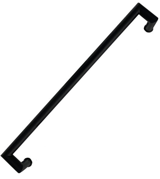36 Inch Matte Black Revena Offset Door Pull
