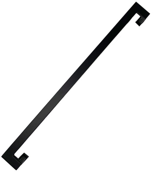 24 Inch Offset Door Pull in Matte Black