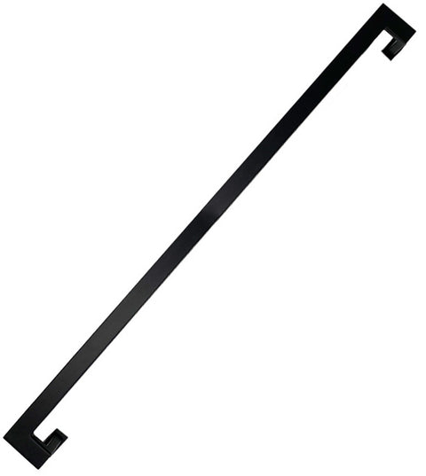 36 Inch Offset Door Pull in Matte Black