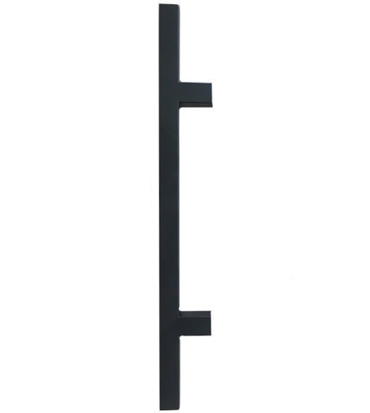 24 Inch Matte Black Square Ladder Pull, DWD-SQPULL24-622