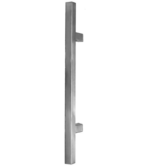 36 Inch Square Door Handle, Satin Stainless Steel