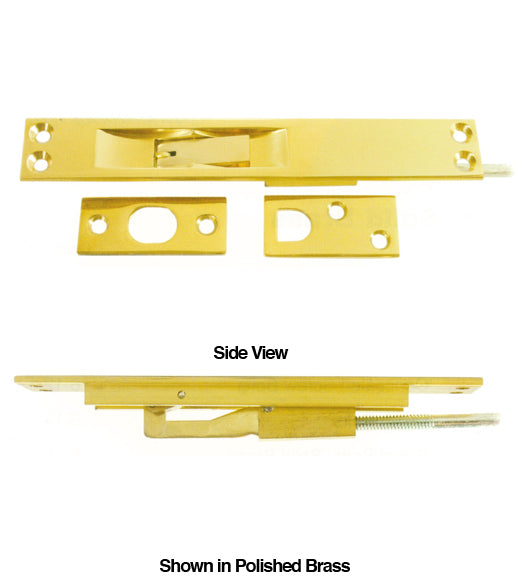 Solid Brass Extension Flush Bolts (12, 18, and 24 inches), Deltana DEL-EFB