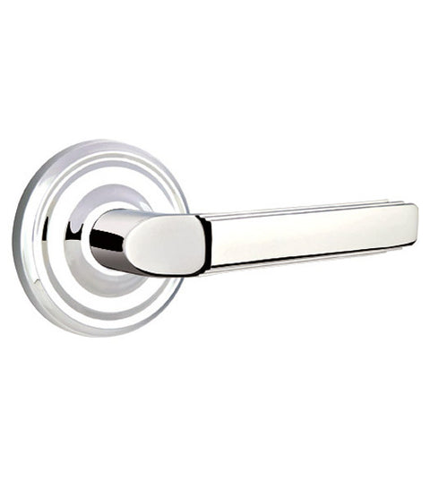 Milano Lever with Regular Rose, Emtek 8050M