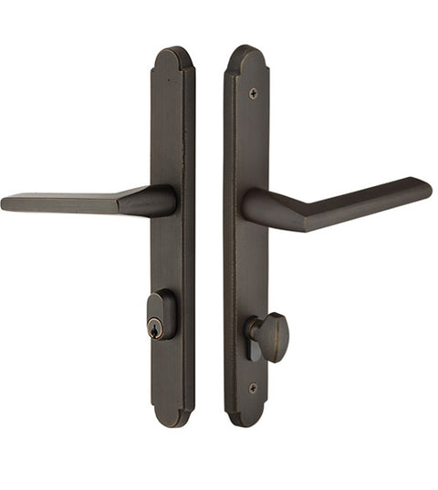 1-1/2 x 11 Sandcast Bronze Arched American Cylinder Multi-Point Trim, Emtek 1614