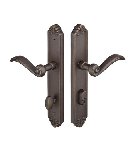 Bronze Tuscany 2 x 10 Multi Point Trim Set, Emtek 1645