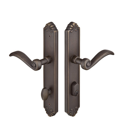 Bronze Tuscany 2 x 10 Multi Point Trim Set, Emtek 1645