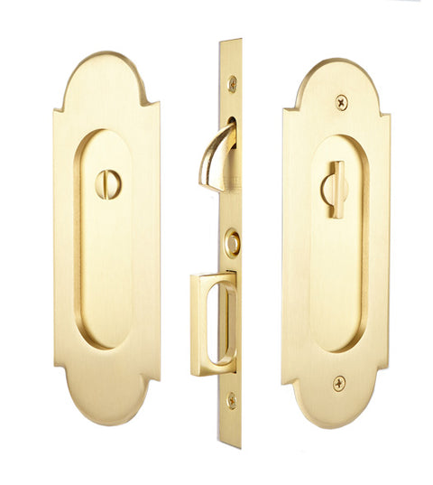 Empire Arch Pocket Door Privacy Set, Emtek 2045