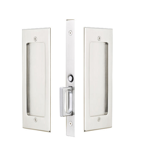 Modern Rectangular Passage Pocket Door Set, Emtek 2114
