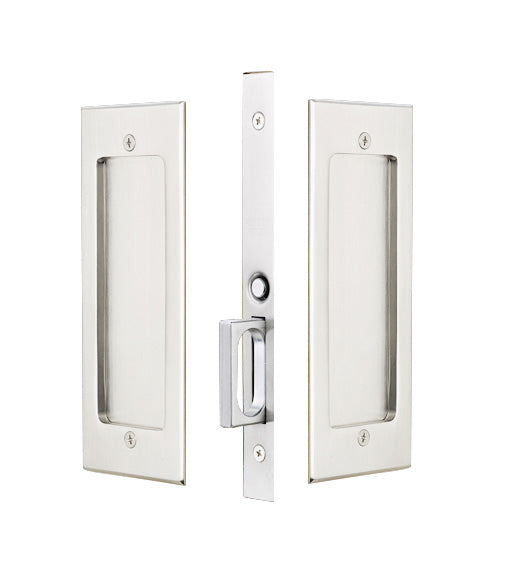 Modern Rectangular Passage Pocket Door Set, Emtek 2114