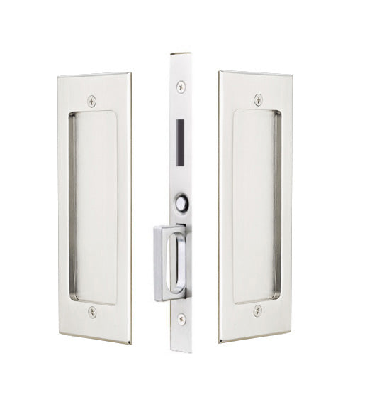 Modern Rectangular Dummy Pocket Door Set, Emtek 2116